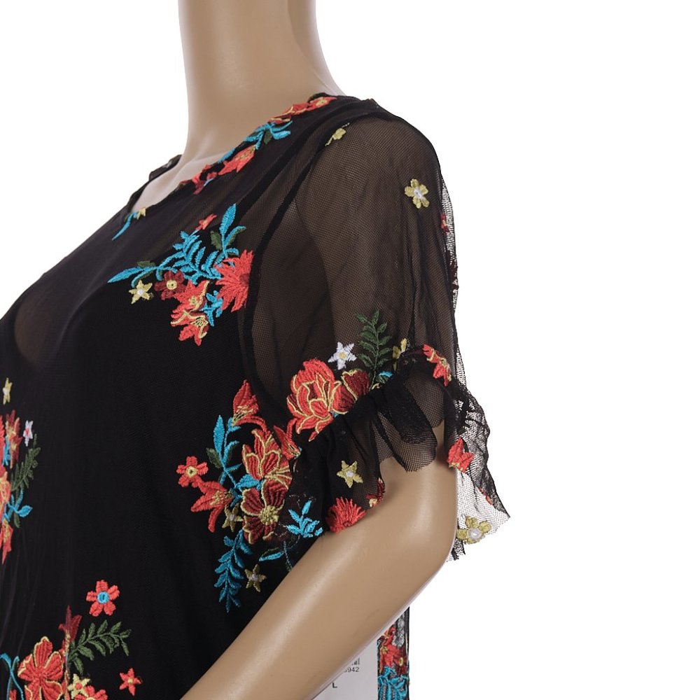 Superfoxx Floral Embroidered Sheath Dress Large NWT - Picture 3 of 7